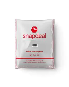 Snapdeal 52 Micron Opaque Flap Seal Poly Bags, PL08 - 16in x 18in, Pack of 2500